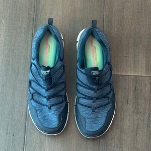 Women’s Sketchers Memory Foam Slip-on Flex Sole Sneakers - Size 10 - Blue